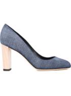 Jimmy Choo Laria Pumps, Women's, Size: 38, Blue, Leather