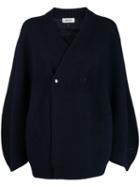 Zucca Oversized Wrap-style Cardigan - Blue