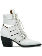 Chloé Rylee Medium Boots - White