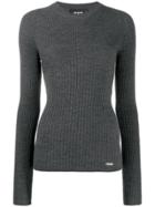 Dsquared2 Ribbed Knit Sweater - Grey