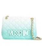 Moschino Degradé Quilted Crossbody Bag, Women's, Blue