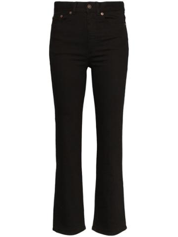 Jeanerica High-rise Straight-leg Jeans - Black