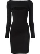T By Alexander Wang Cut-out Ribbed Dress