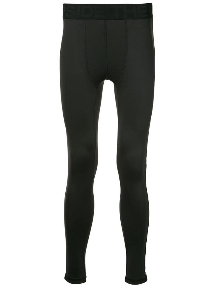 The Upside Stripe Leggings - Black