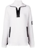 Courrèges Vynil Chunky Knit Sweater - White