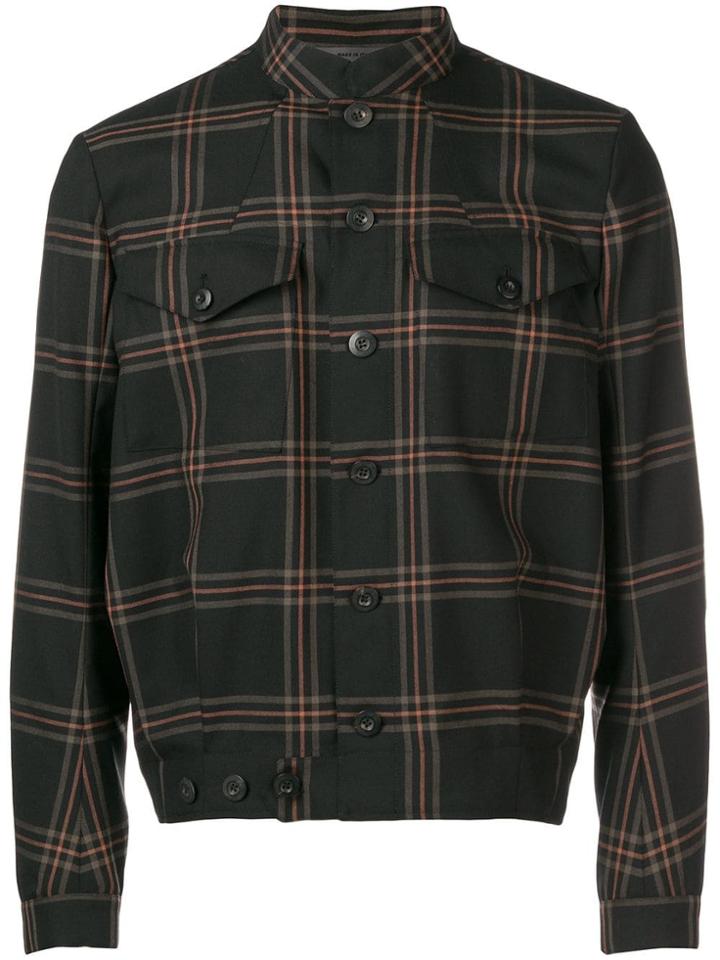 Paul Smith Lydon Check Military Jacket - Black