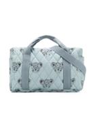 Moumout Lion Cub Print Changing Bag - Blue