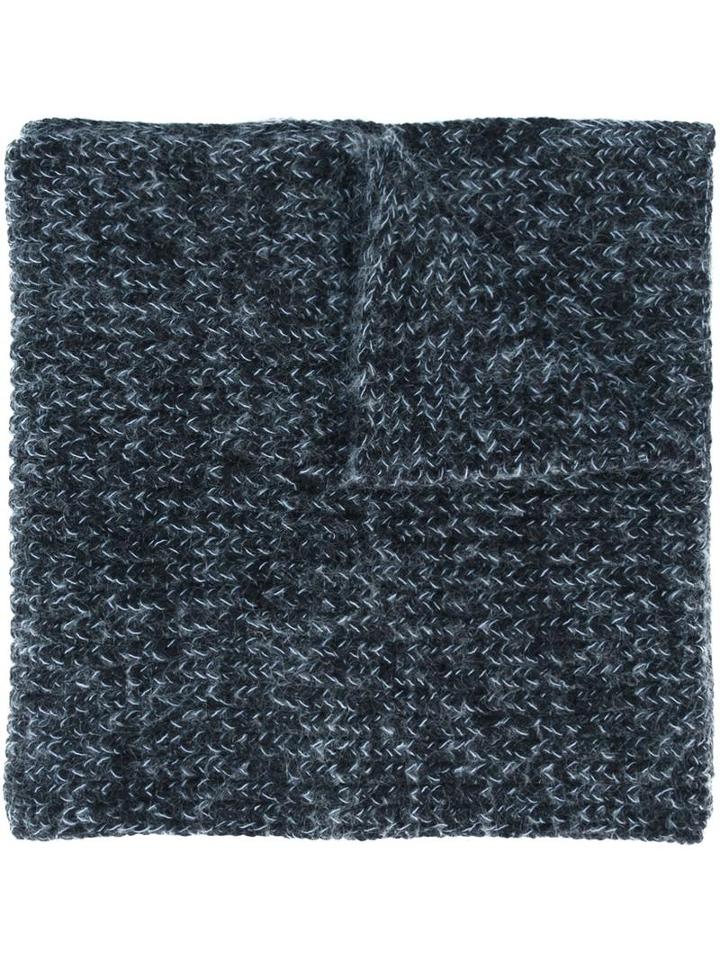 T By Alexander Wang Knitted Scarf, Men's, Black, Cotton/acrylic/nylon/wool