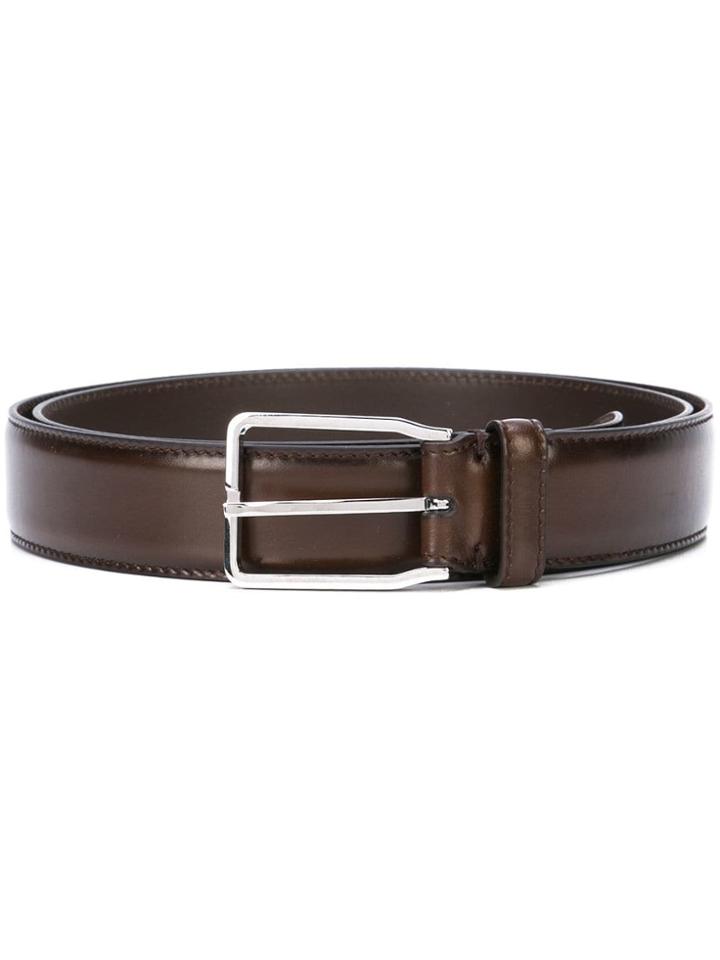 Brunello Cucinelli Square Bucket Belt - Brown