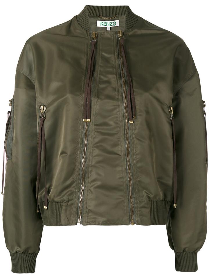 Kenzo - Elevated Bomber Jacket - Women - Nylon/polyester - S, Women's, Green, Nylon/polyester