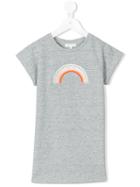 Chloé Kids - Rainbow Embroidered Dress - Kids - Cotton/spandex/elastane/viscose - 5 Yrs, Grey