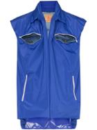 Y / Project Double-layer Front Pocket Gilet - Blue