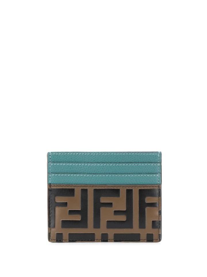 Fendi Ff Motif Card Holder - Brown