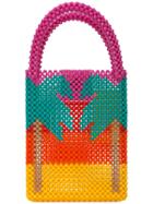 Delduca Beaded Colour Block Bag - Pink