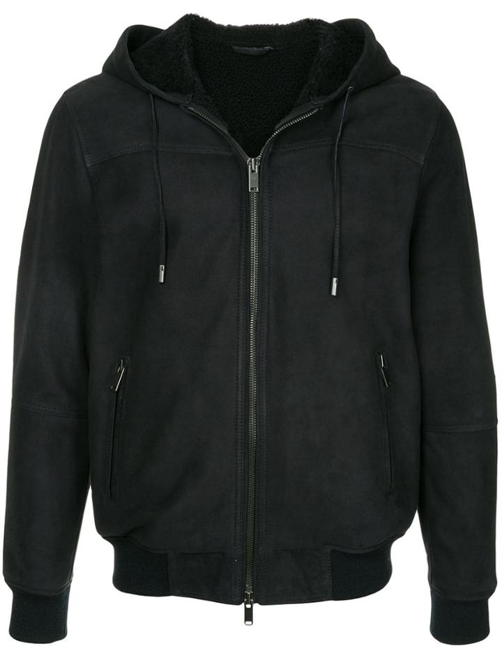 Desa 1972 Shearling Hoodie - Blue