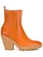 Maison Margiela Pointed Toe Ankle Boots - Yellow & Orange