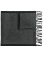 Tom Ford Logo Embroidered Scarf - Grey