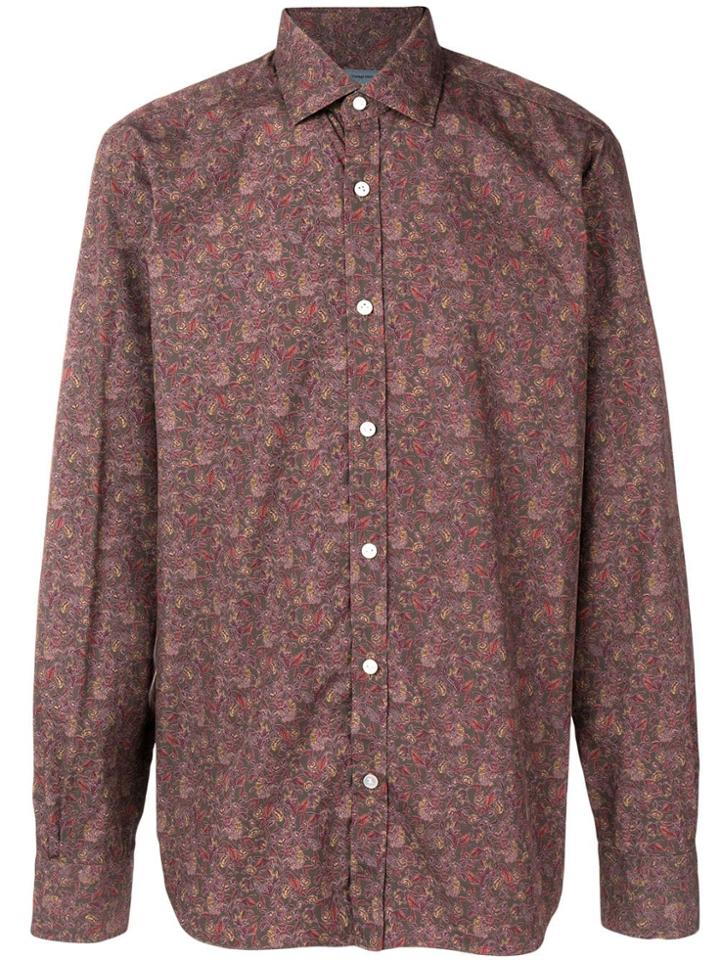 Barba Floral Print Shirt - Green