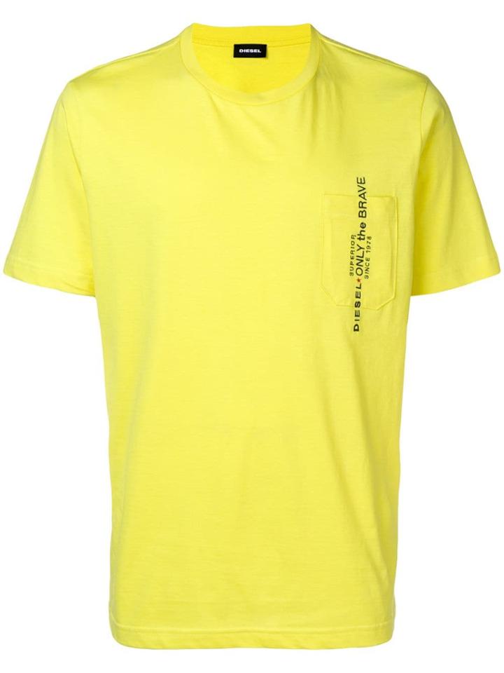 Diesel T-just-pocket T-shirt - Yellow