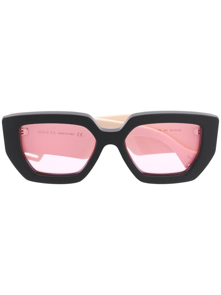 Gucci Eyewear Two Two Oversized Sunglasses - Black