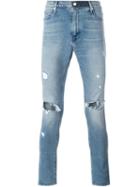 Rta Distressed Skinny Jeans, Men's, Size: 28, Blue, Cotton/polyurethane