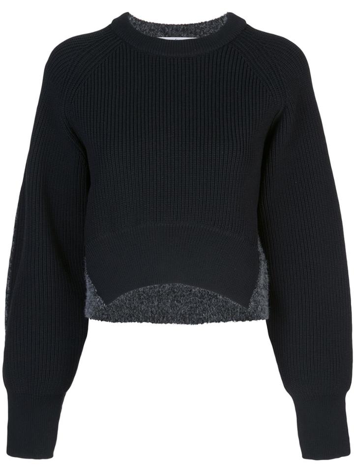Alexander Wang Curved Hem Jumper - Black