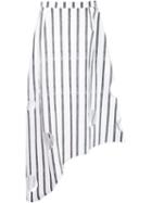 Area Di Barbara Bologna Striped Asymmetric Holed Skirt
