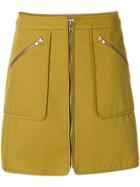 Kenzo Zipped Mini Skirt - Green