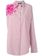 Filles A Papa - Crash One-sleeve Shirt - Women - Cotton/pvc - 1, Women's, Pink/purple, Cotton/pvc