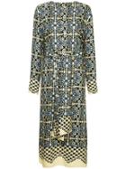 Goen.j Lace Print Shirt Dress - Multicolour