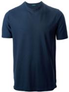 Zanone Round Neck T-shirt, Men's, Size: 52, Blue, Cotton