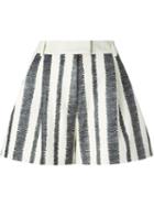 3.1 Phillip Lim Striped Lambskin Shorts