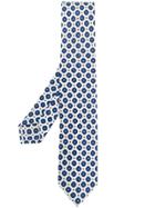Barba Classic Patterned Tie - White