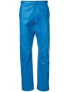 Comme Des Garçons Vintage Vinyl Trousers - Blue