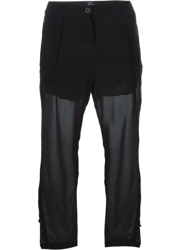 Lost And Found Sheer Tapered Trousers