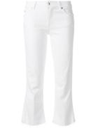 7 For All Mankind Cropped Denim Trousers - White