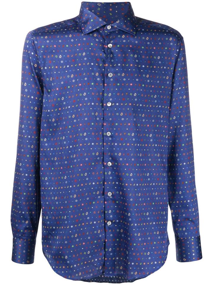 Etro Printed Paisley Shirt - Blue