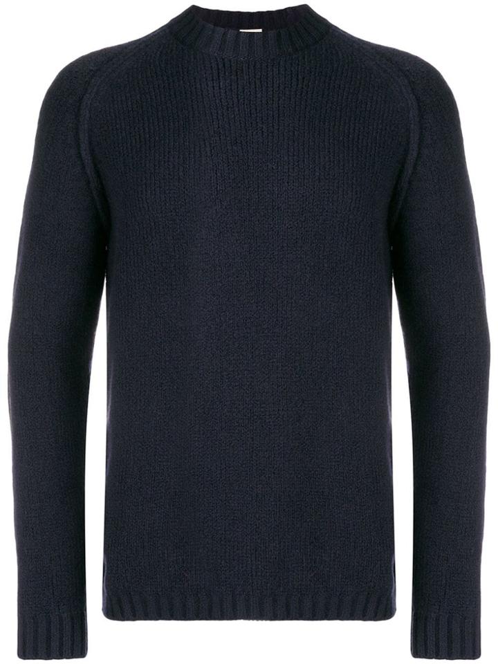 Ten-c Round Neck Jumper - Blue