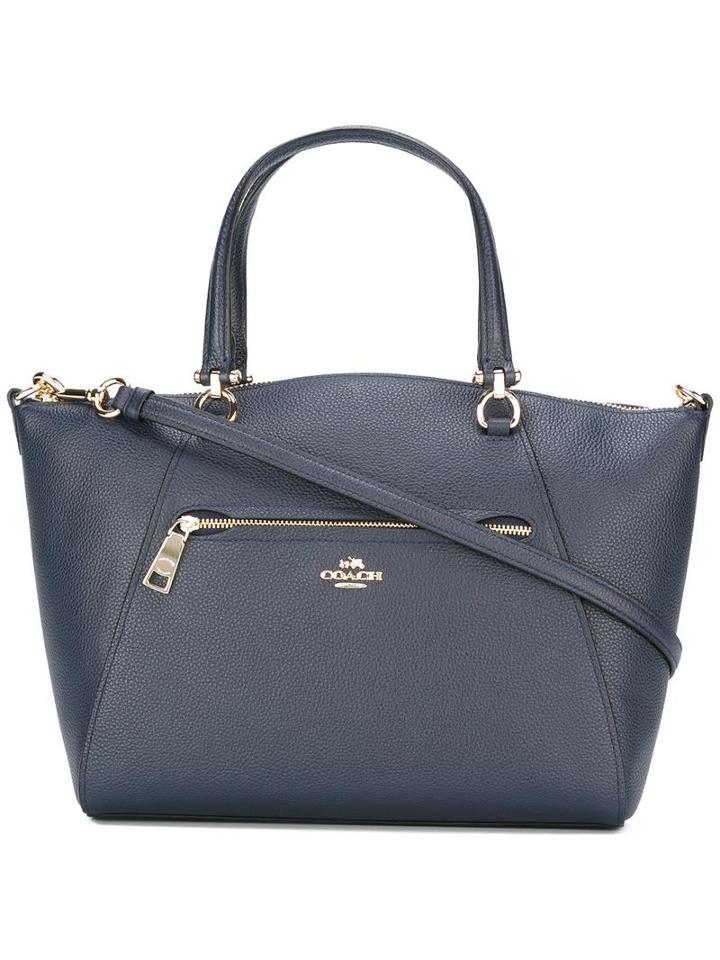 Coach Prairie Tote, Women's, Blue, Leather