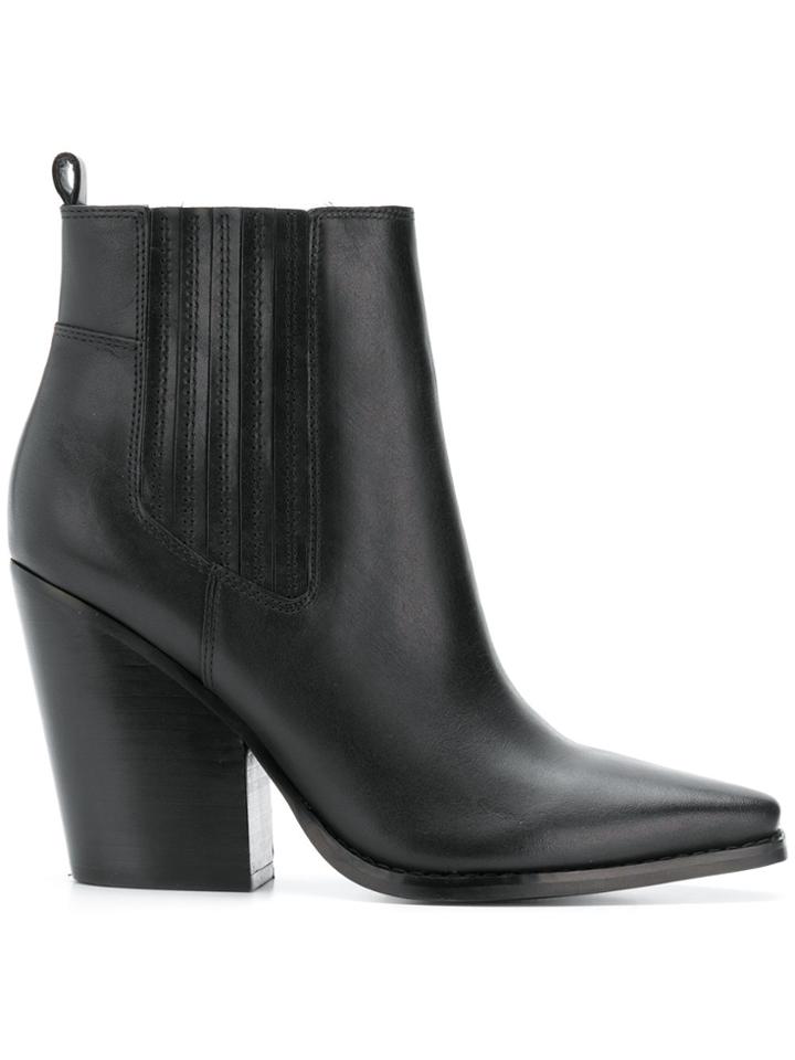 Kendall+kylie Block Heel Ankle Boots - Black