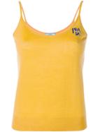 Prada Intarsia Knit Top - Yellow