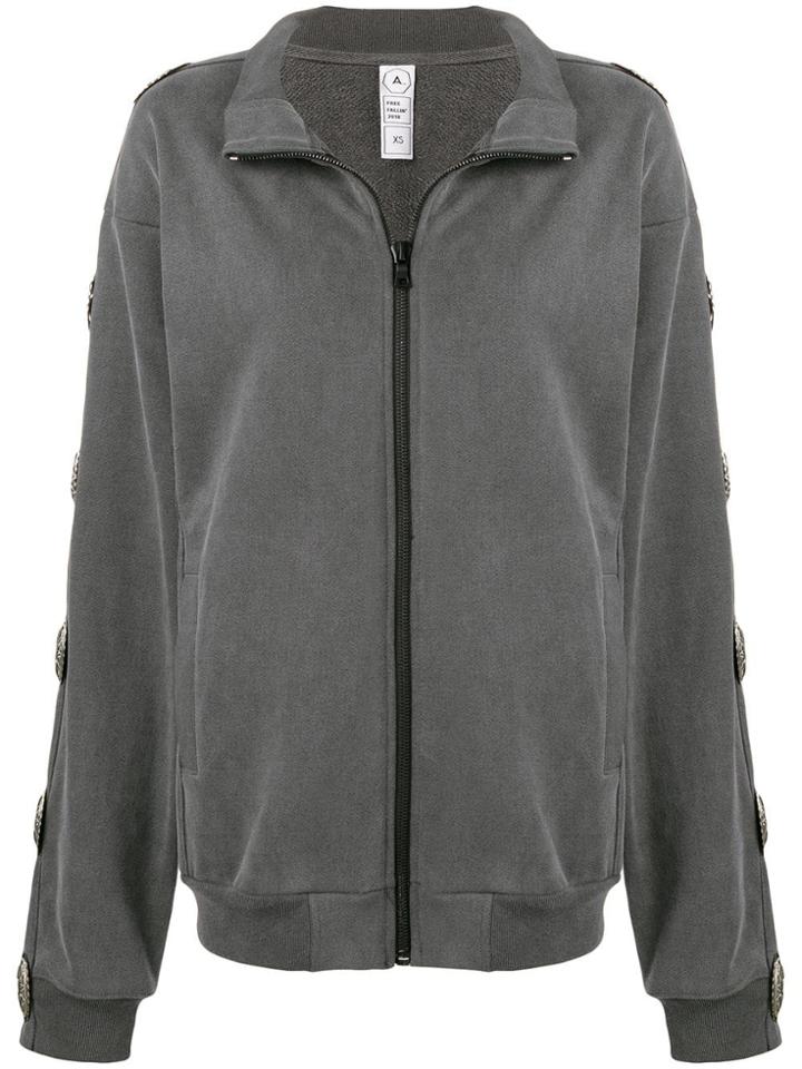 Alchemist Embroidered Zipped Jacket - Black