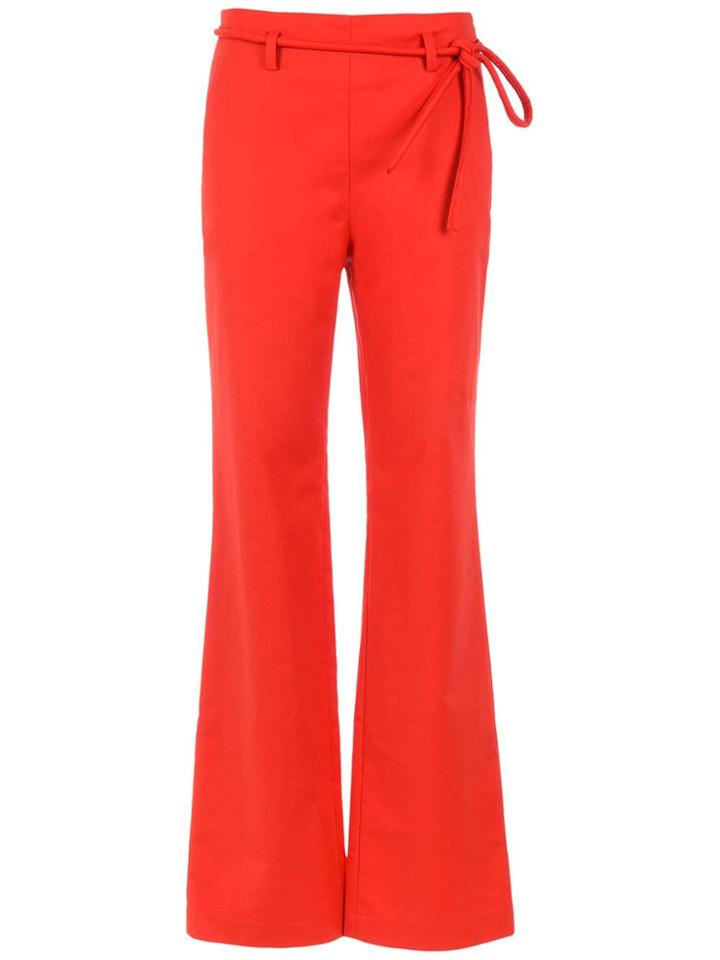 Egrey High Waisted Trousers - Red