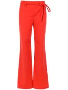 Egrey High Waisted Trousers - Red