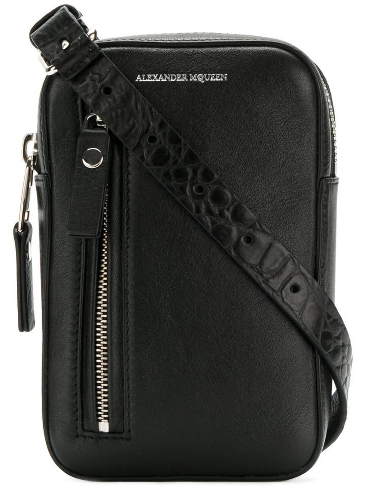 Alexander Mcqueen - Small Biker Pouch - Men - Leather - One Size, Black, Leather