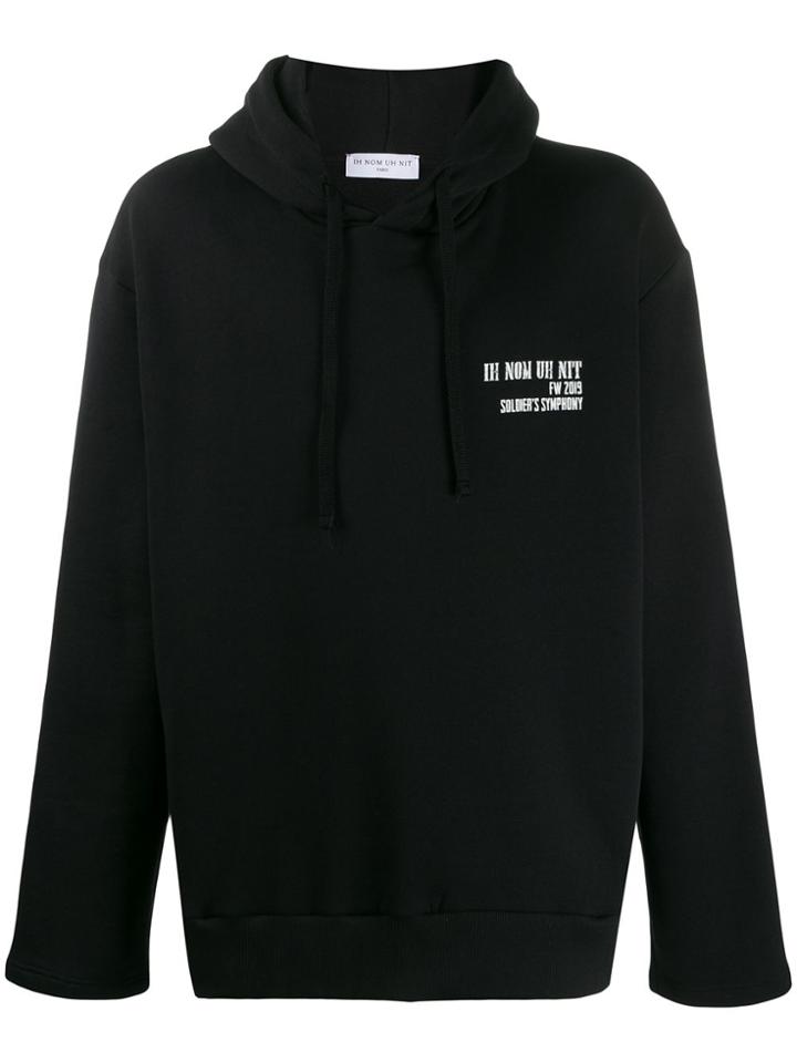 Ih Nom Uh Nit Logo-print Hoodie - Black