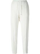 Moncler Tapered Crepe Trousers