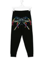 Marcelo Burlon County Of Milan Kids Printed Sweatpants, Boy's, Size: 10 Yrs, Black