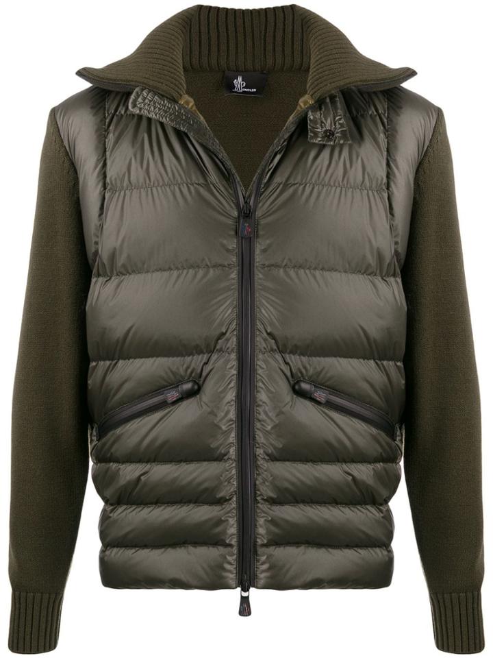 Moncler Grenoble Knitted Padded Jacket - Grey