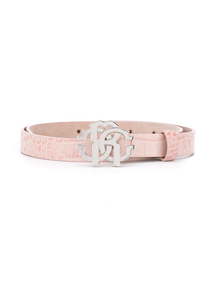 Roberto Cavalli Kids - Buckle Belt - Kids - Leather - 64 Cm, Pink/purple